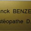 Plaque porte en Plexiglas doré